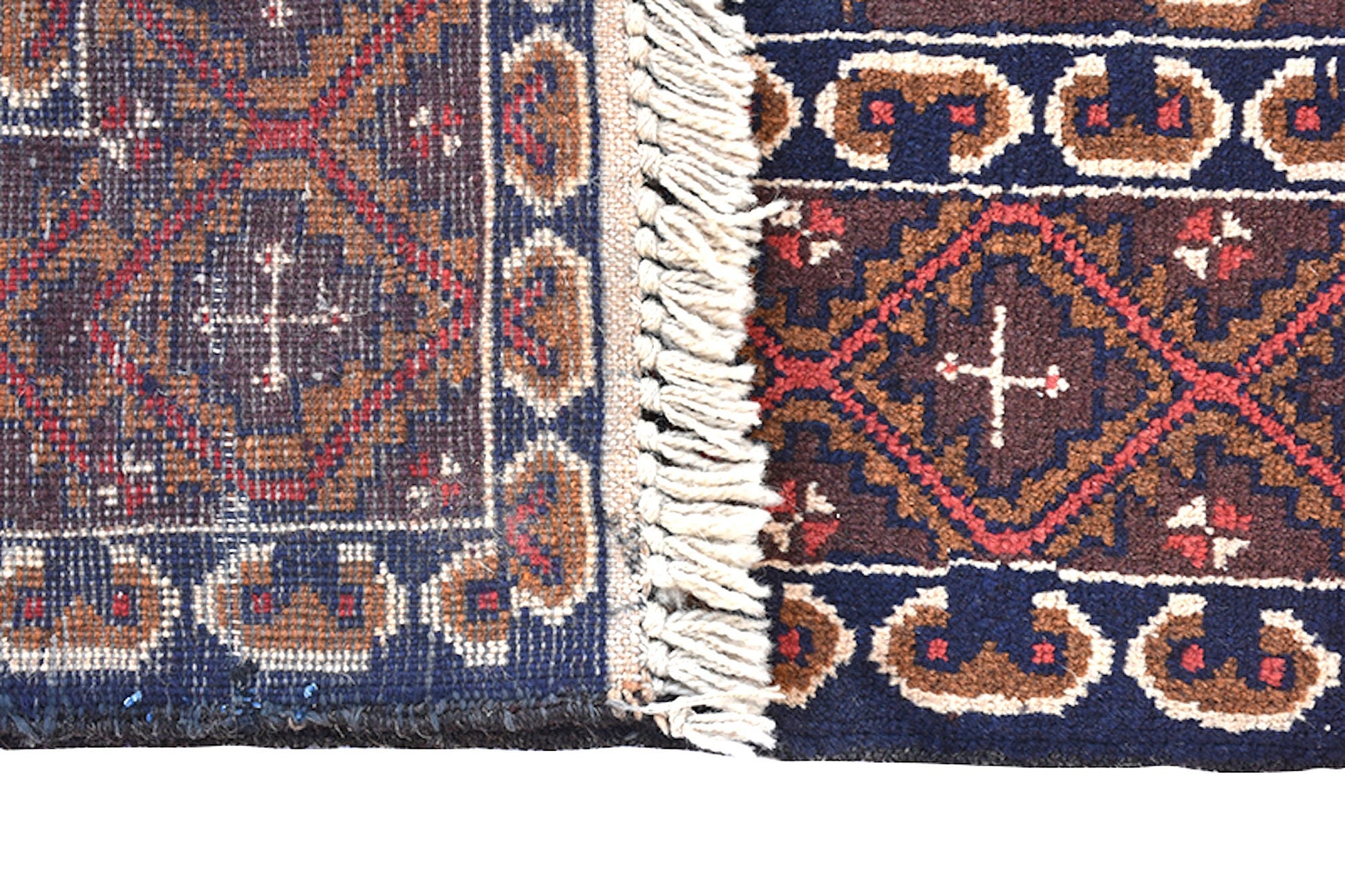 One of a kind Brown Blue Antique Rug | 3 x 6 Turkish Caucasian Rug | Living Room Rug | Accent Handmade Wool Rug | Oriental Geometric Pattern