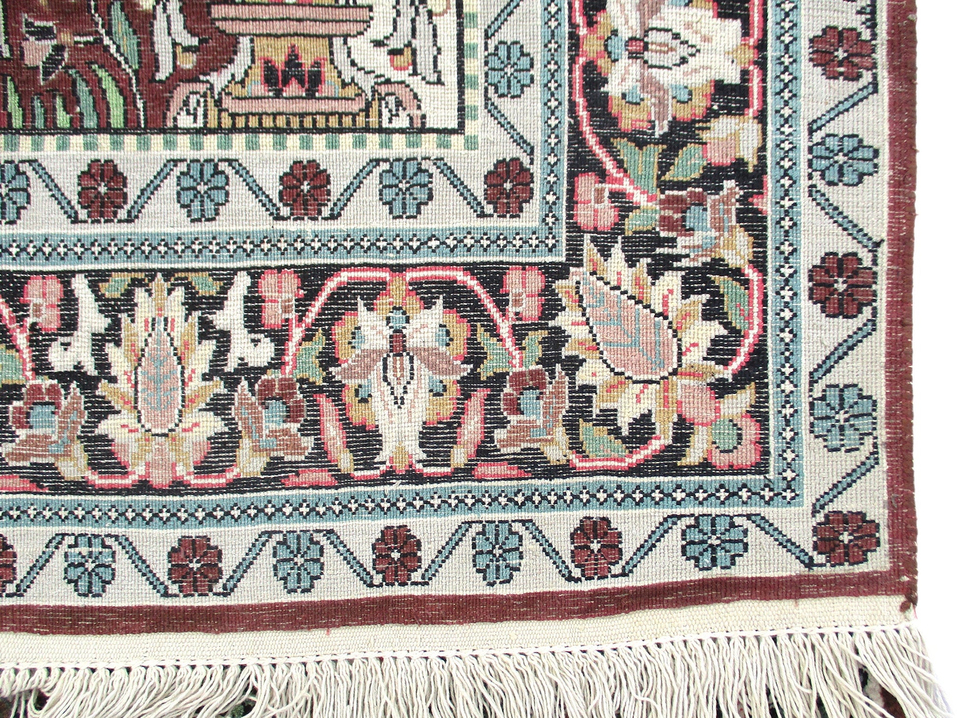 3 x 5 Feet Brown Pink Turkish Caucasian Rug | Hand Woven Area Rug | Oriental Persian Rug | Living Room Rug | Accent Floral Pattern Wool Rug