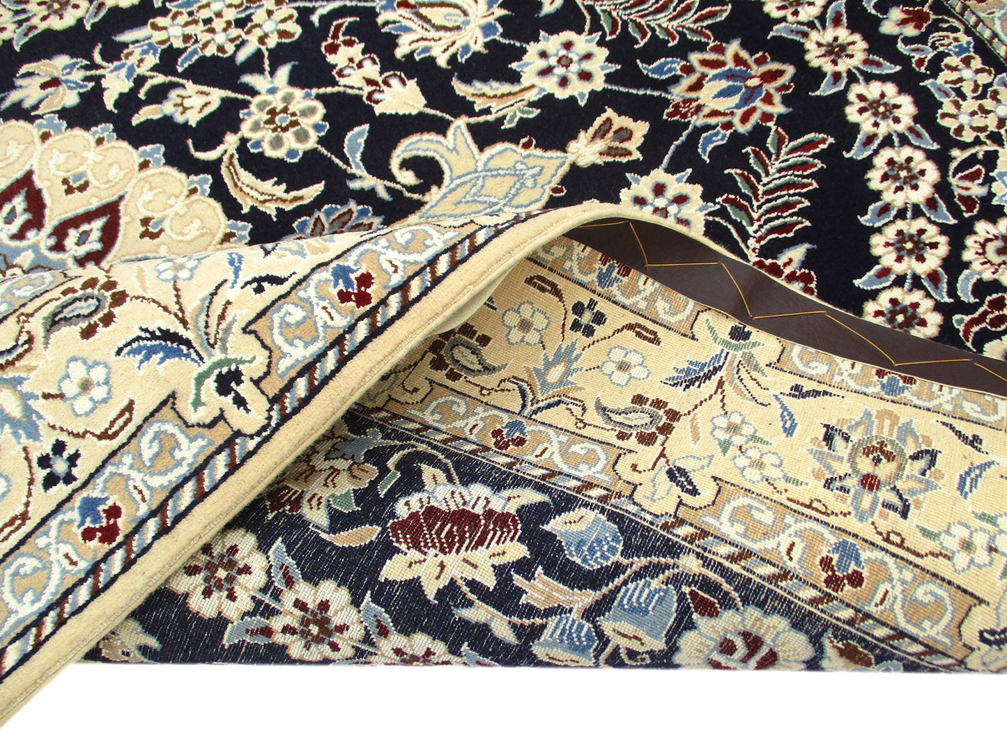 One of a kind Blue Beige Antique Rug | 4 x 7 Persian Caucasian Rug | Living Room Rug | Accent Hand Woven Rug | Oriental Floral Pattern Rug
