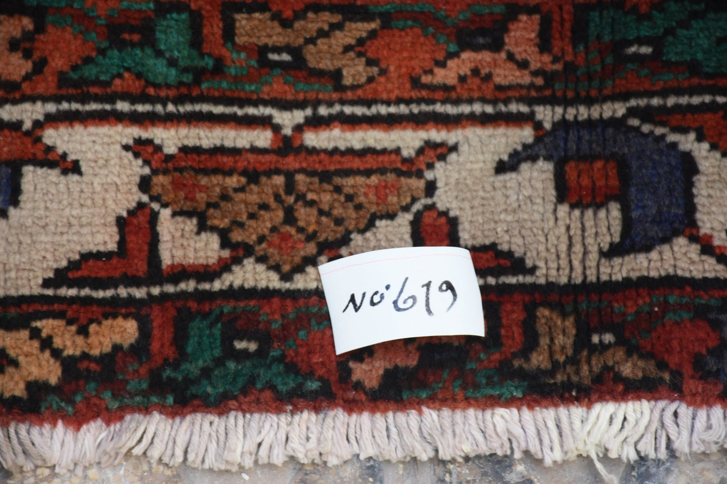 Red 4x7 Vintage Rug | Tribal Oriental Persian Rug | Kazak Bohemian Rug | Handmade Rug