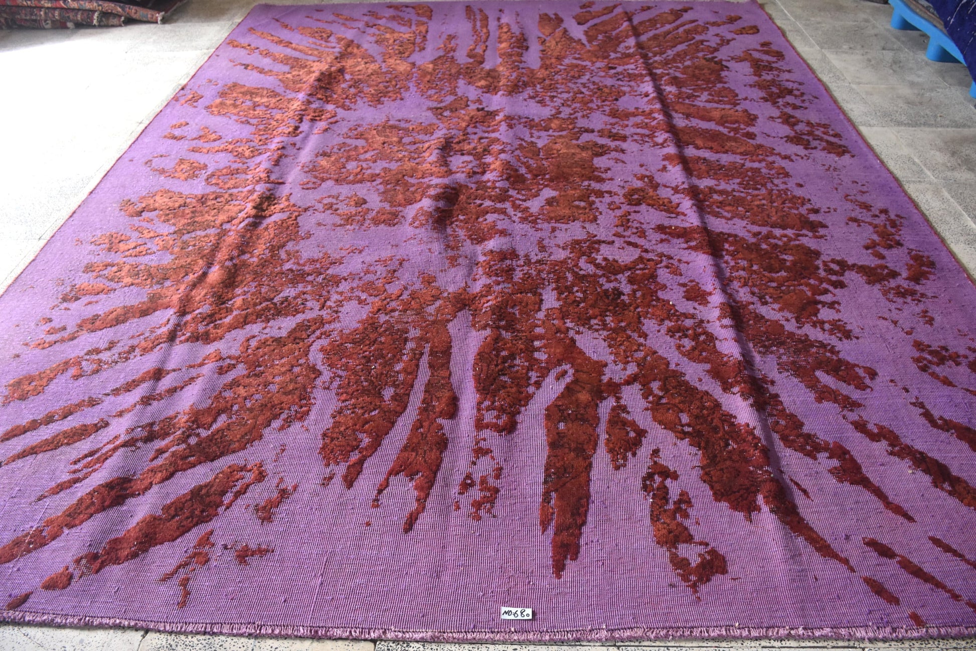 Pink Red 9x11 Vintage Rug | Tribal Oriental Persian Rug | Kazak Bohemian Rug | Handmade Rug