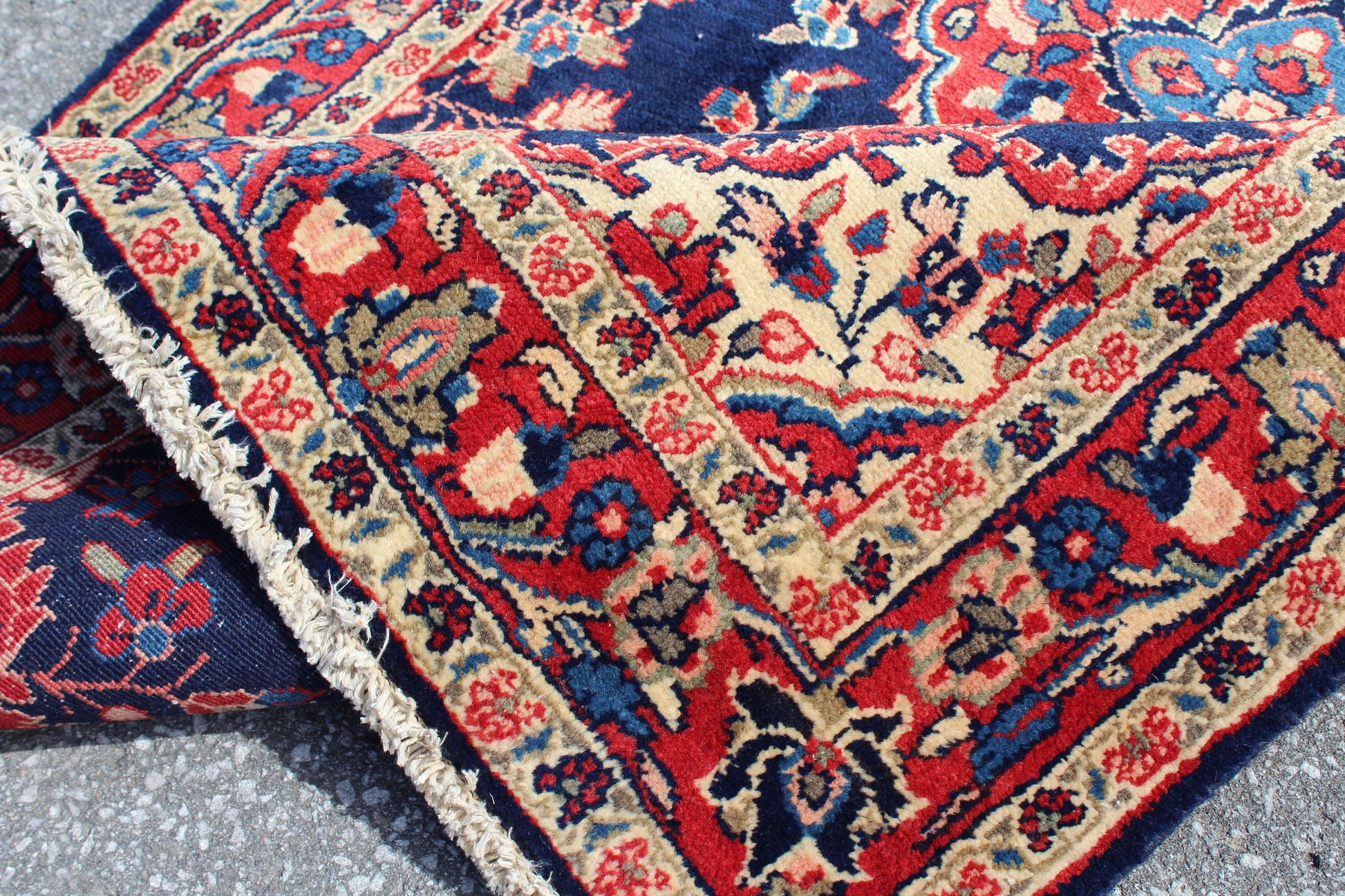Red 4x7 Vintage Rug | Tribal Oriental Persian Rug | Kazak Bohemian Rug | Handmade Rug