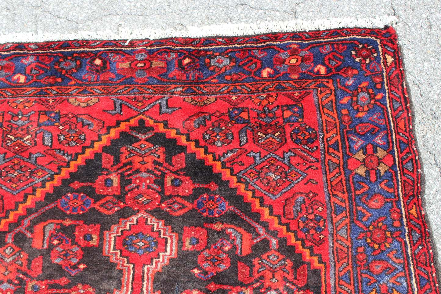 Red Purple 4x6 Vintage Rug | Tribal Oriental Persian Rug | Kazak Bohemian Rug | Handmade Rug6
