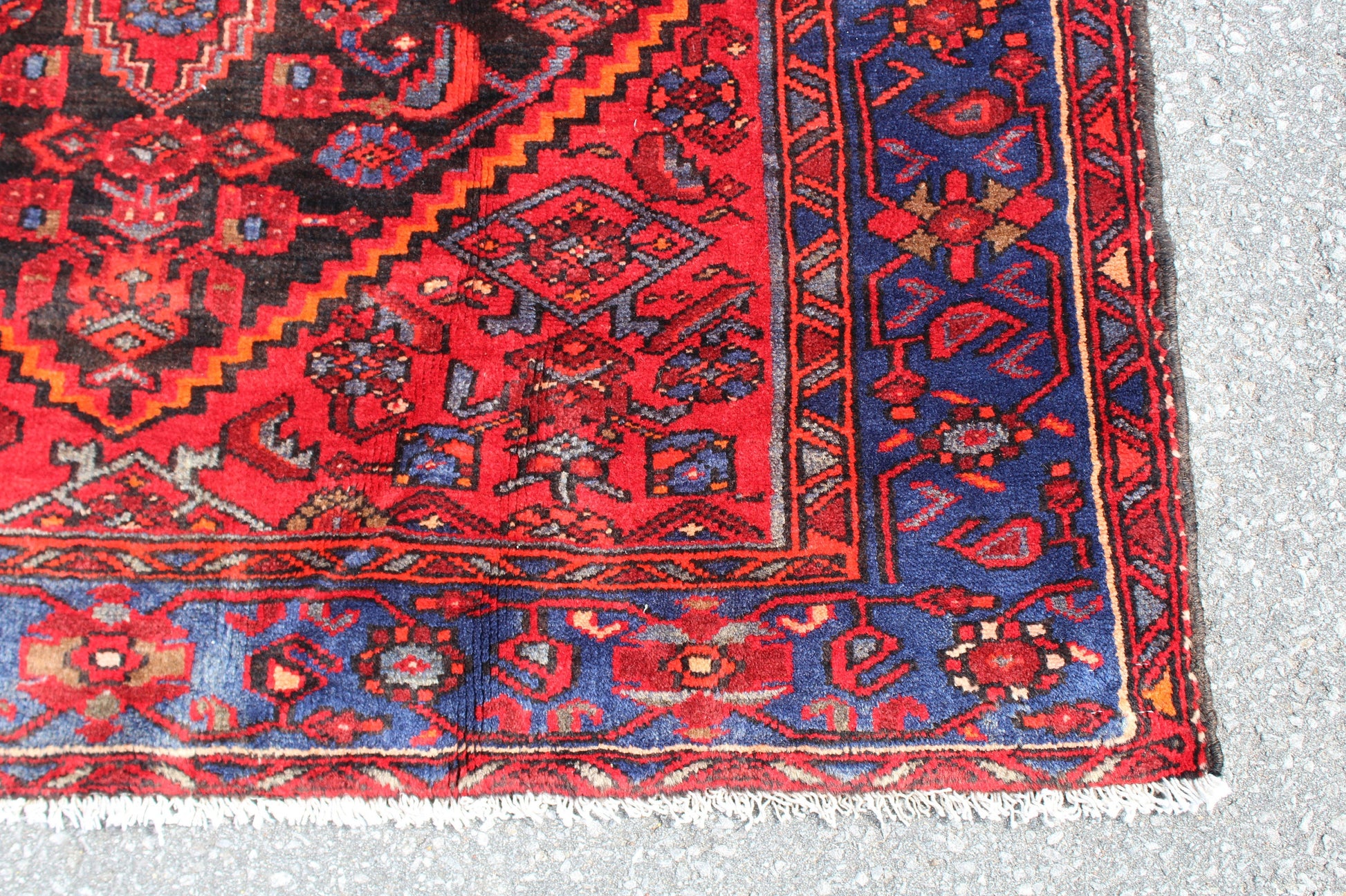 Red Purple 4x6 Vintage Rug | Tribal Oriental Persian Rug | Kazak Bohemian Rug | Handmade Rug6