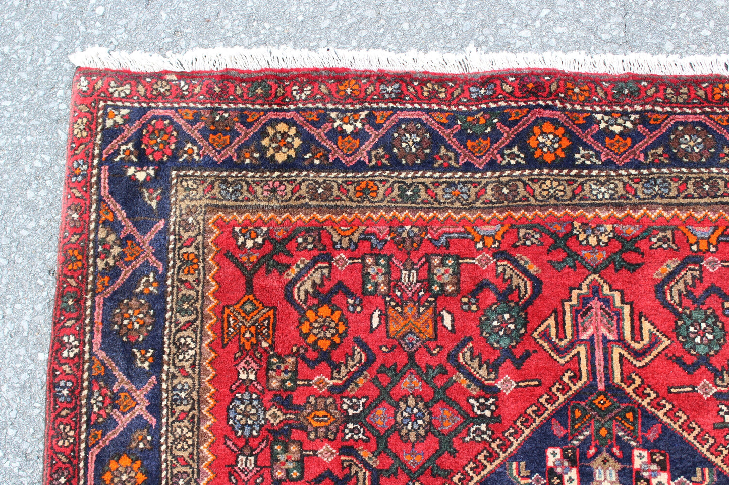 Pink Black 5x7 Vintage Rug | Tribal Oriental Persian Rug | Kazak Bohemian Rug | Handmade Rug6