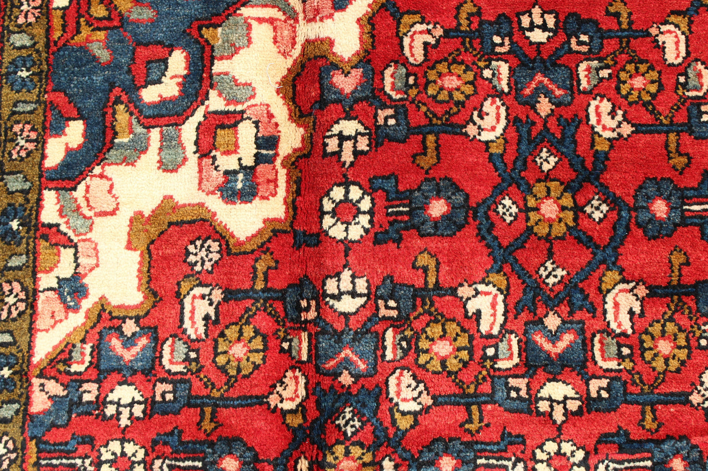 Red 4x7 Vintage Rug | Tribal Oriental Persian Rug | Kazak Bohemian Rug | Handmade Rug