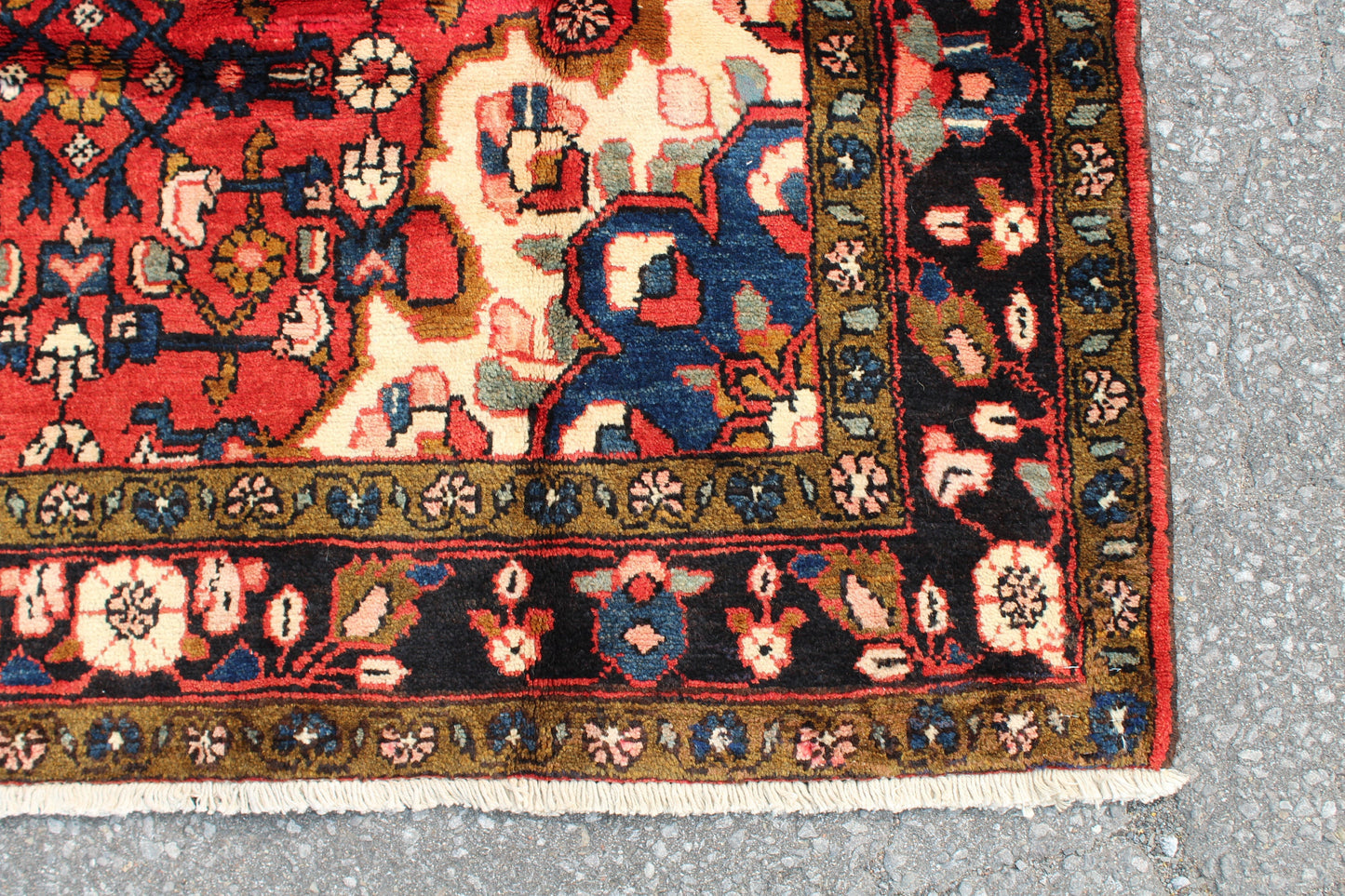 Red 4x7 Vintage Rug | Tribal Oriental Persian Rug | Kazak Bohemian Rug | Handmade Rug