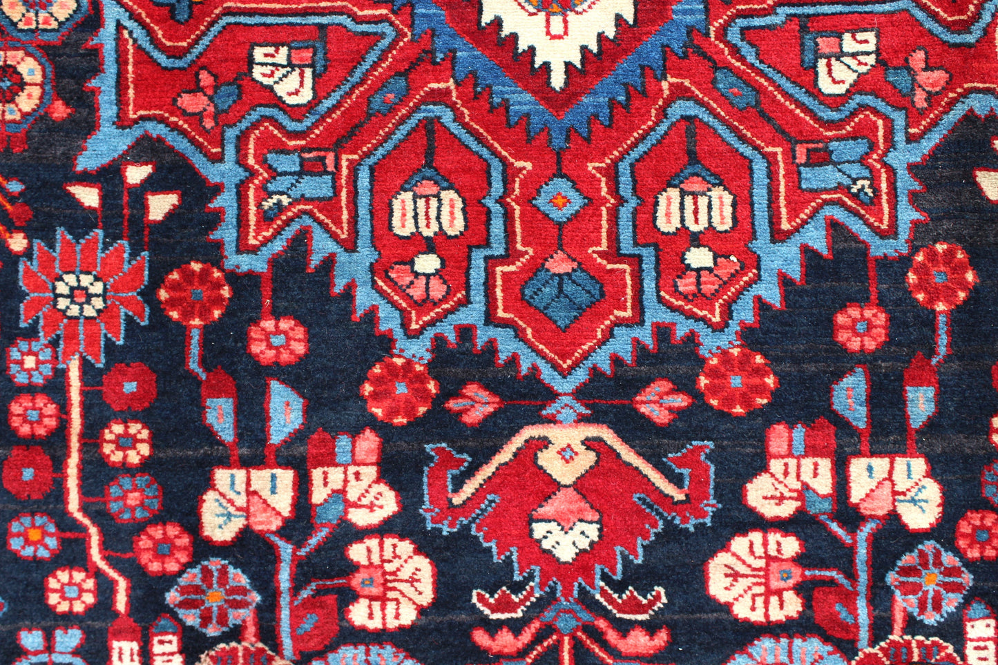Red 6x10 Vintage Rug | Tribal Oriental Persian Rug | Kazak Bohemian Rug | Handmade Rug