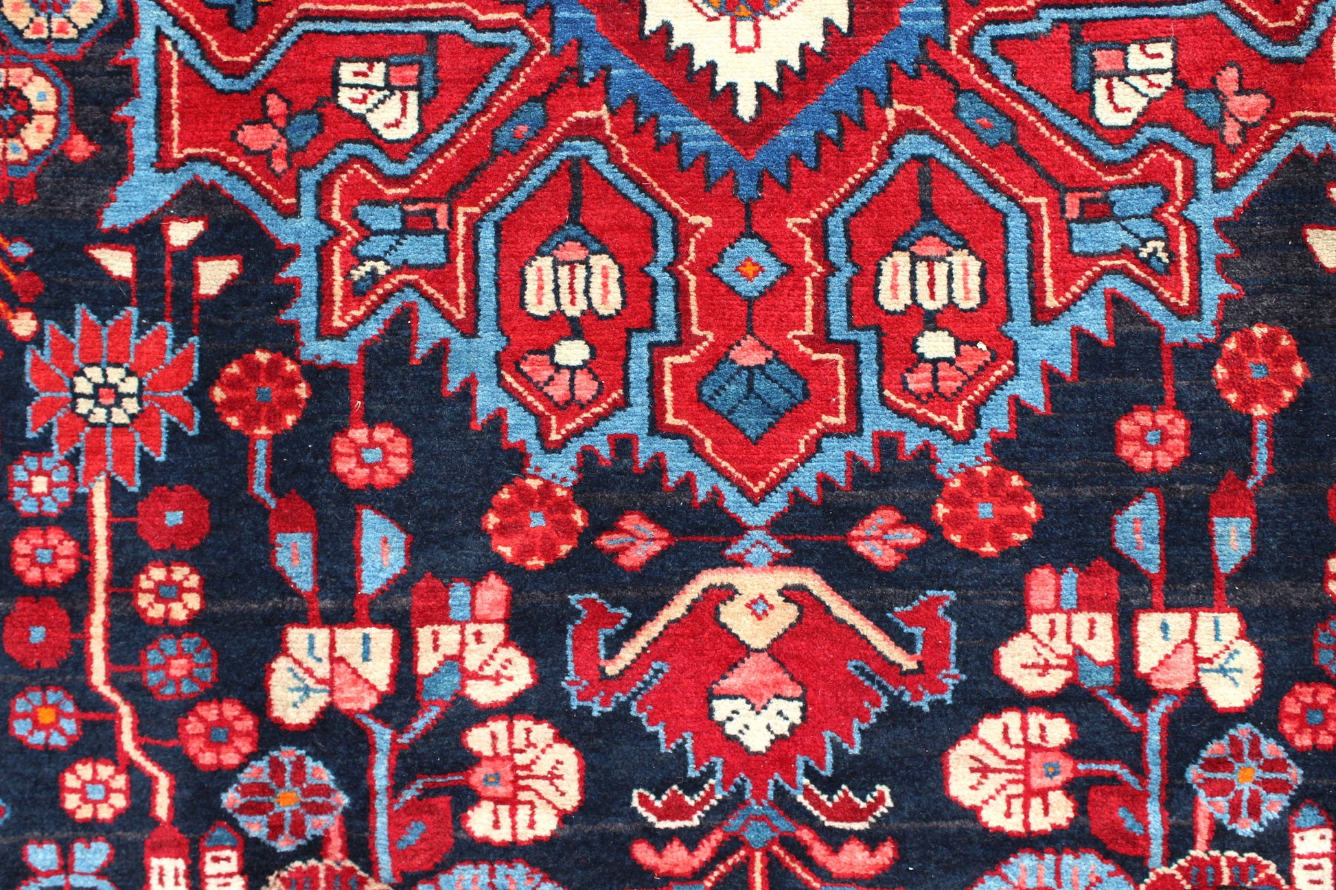 Red 6x10 Vintage Rug | Tribal Oriental Persian Rug | Kazak Bohemian Rug | Handmade Rug