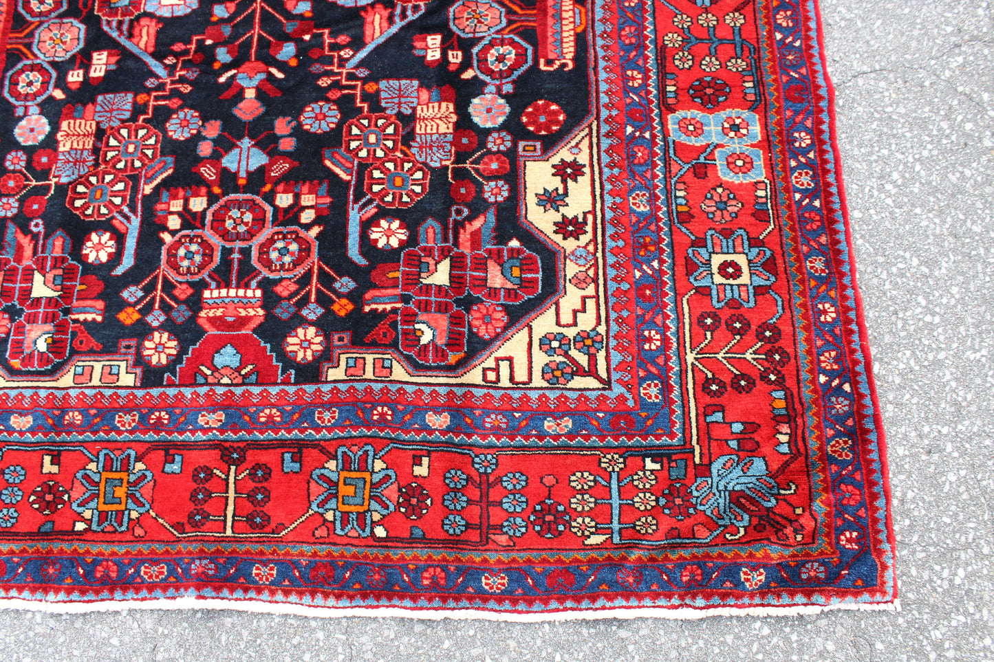 Red 6x10 Vintage Rug | Tribal Oriental Persian Rug | Kazak Bohemian Rug | Handmade Rug