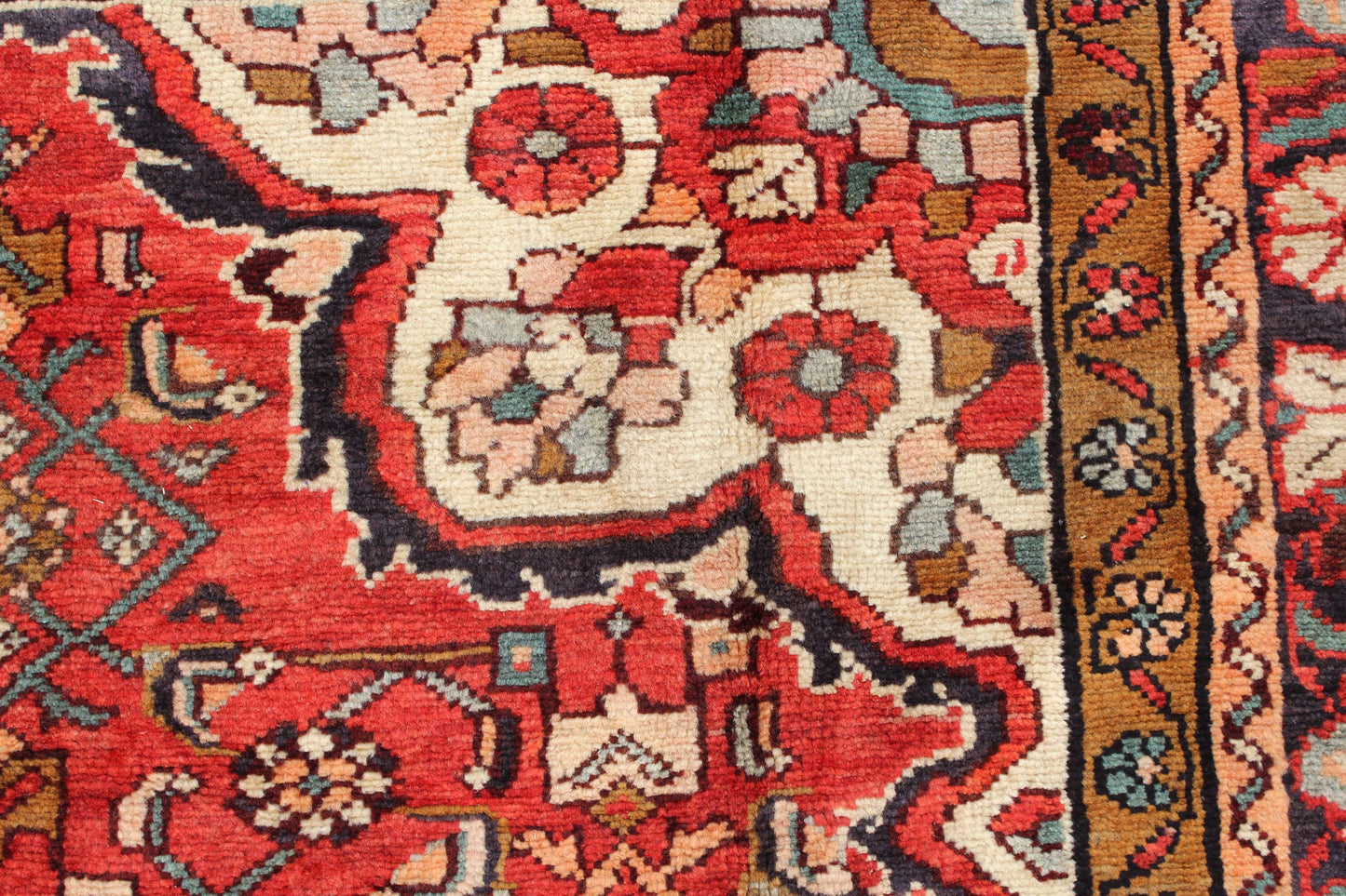 Red 6x10 Vintage Rug | Tribal Oriental Persian Rug | Kazak Bohemian Rug | Handmade Rug