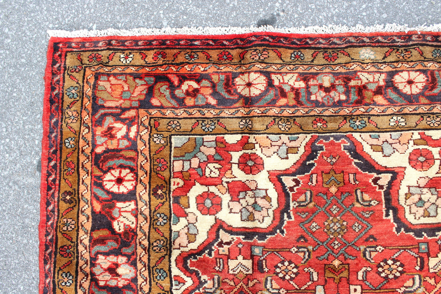 Red 6x10 Vintage Rug | Tribal Oriental Persian Rug | Kazak Bohemian Rug | Handmade Rug