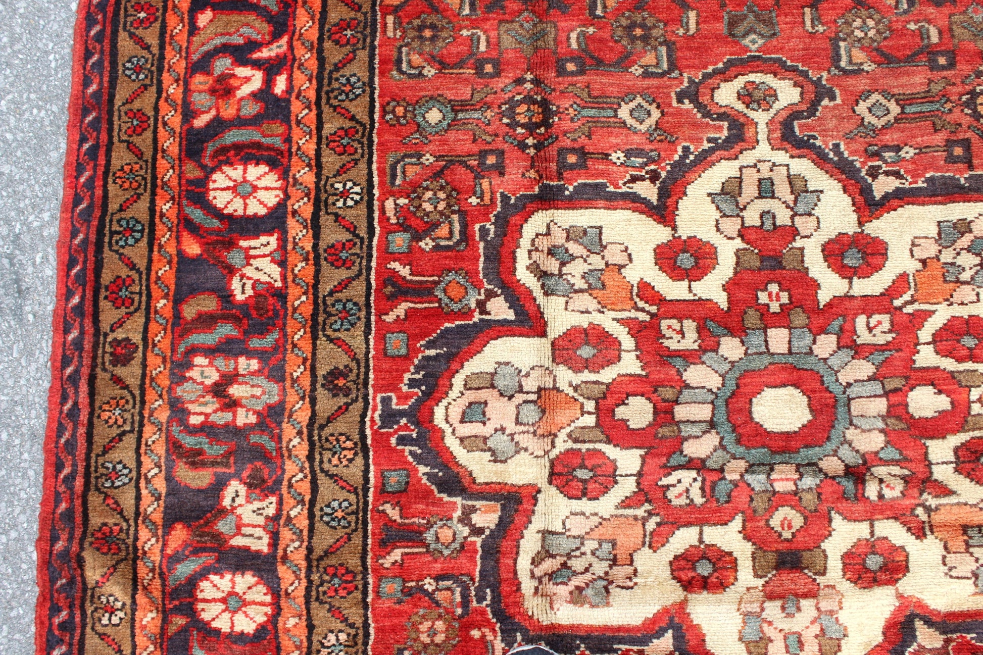 Red 6x10 Vintage Rug | Tribal Oriental Persian Rug | Kazak Bohemian Rug | Handmade Rug