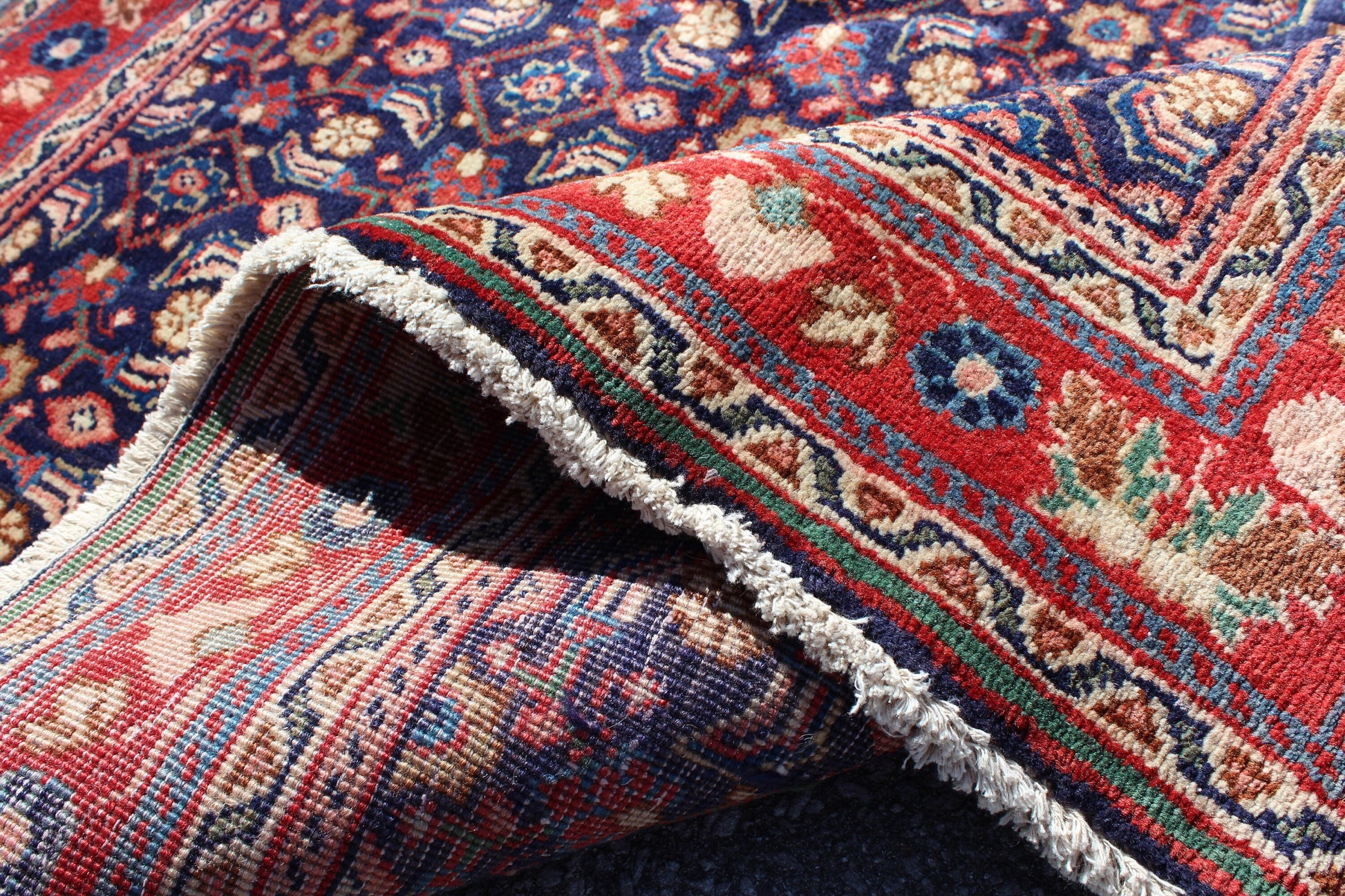 Red 4x7 Vintage Rug | Tribal Oriental Persian Rug | Kazak Bohemian Rug | Handmade Rug