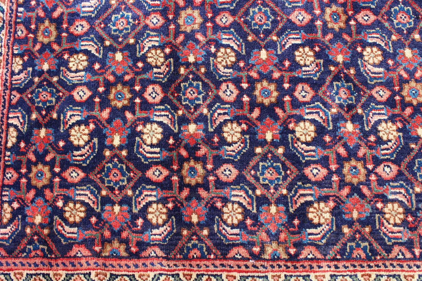 Red 4x7 Vintage Rug | Tribal Oriental Persian Rug | Kazak Bohemian Rug | Handmade Rug