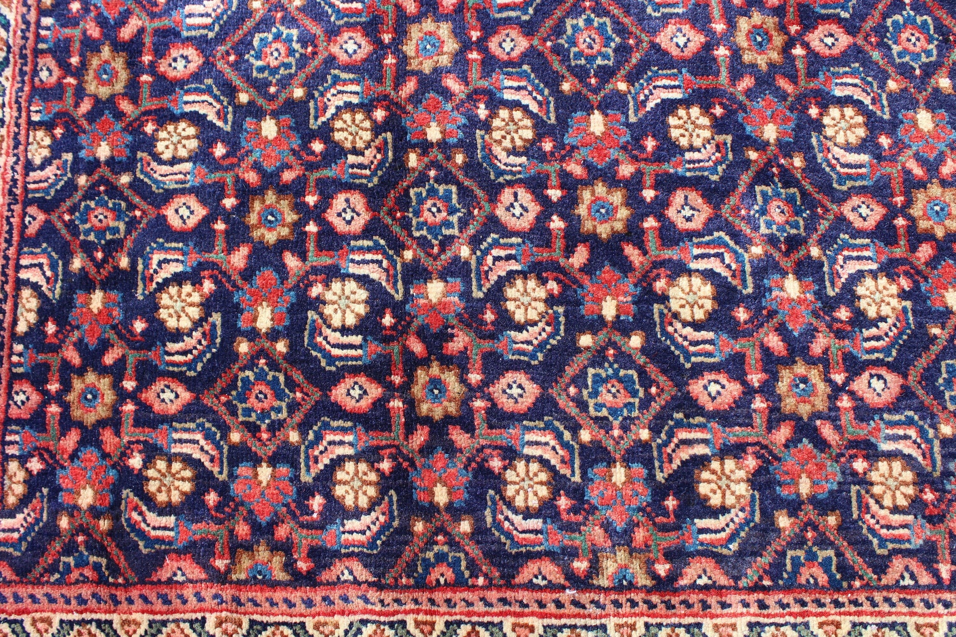Red 4x7 Vintage Rug | Tribal Oriental Persian Rug | Kazak Bohemian Rug | Handmade Rug