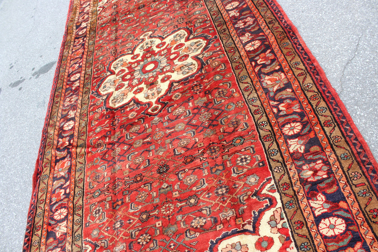 Red 6x10 Vintage Rug | Tribal Oriental Persian Rug | Kazak Bohemian Rug | Handmade Rug