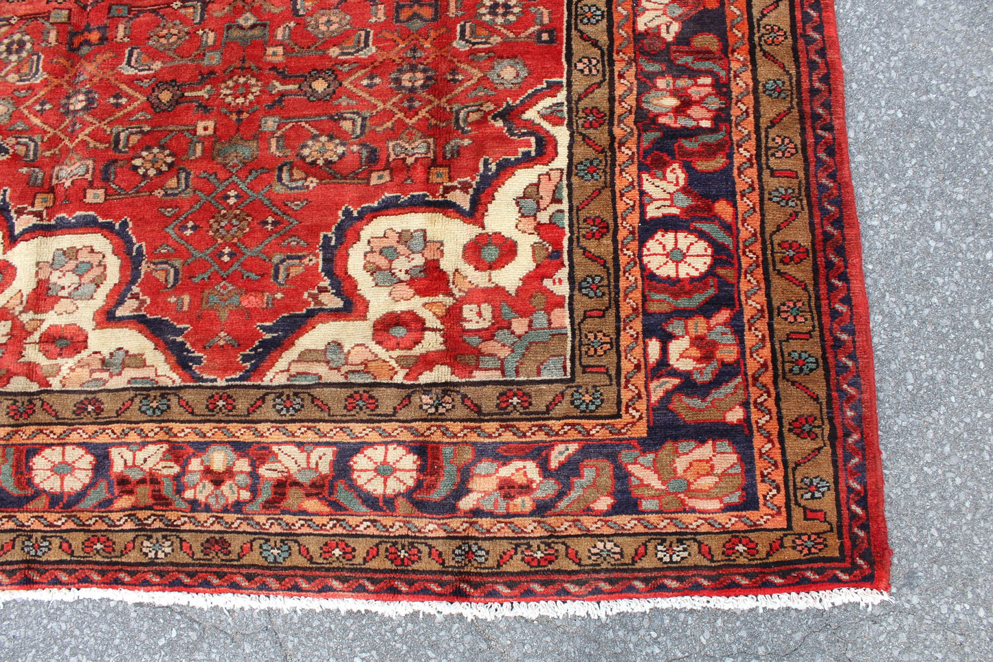 Red 6x10 Vintage Rug | Tribal Oriental Persian Rug | Kazak Bohemian Rug | Handmade Rug