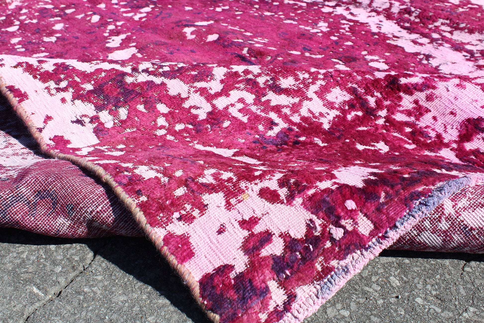 Pink Red 6x9 Vintage Rug | Tribal Oriental Persian Rug | Kazak Bohemian Rug | Handmade Rug